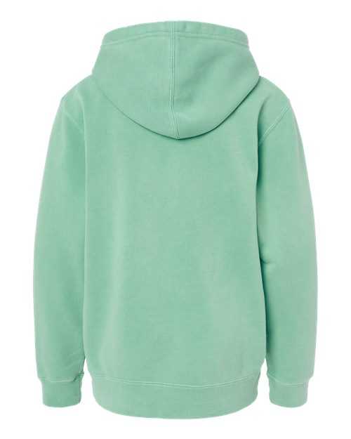 Independent Trading Co PRM1500Y Youth Midweight Pigment-Dyed Hooded Sweatshirt - Pigment Mint - HIT a Double
