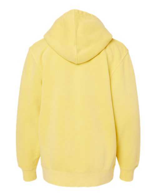 Independent Trading Co PRM1500Y Youth Midweight Pigment-Dyed Hooded Sweatshirt - Pigment Yellow - HIT a Double