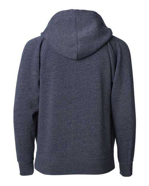 Independent Trading Co PRM15YSBZ Youth Lightweight Special Blend Raglan Zip Hood - Midnight - HIT a Double
