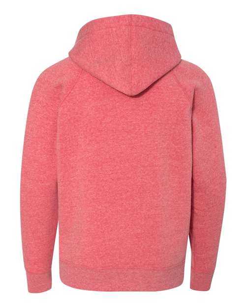 Independent Trading Co PRM15YSB Youth Special Blend Raglan Hooded Sweatshirt - Pomegranate - HIT a Double