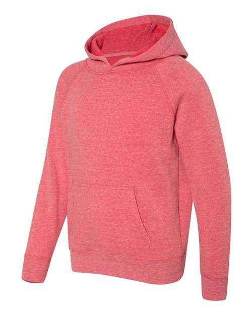 Independent Trading Co PRM15YSB Youth Special Blend Raglan Hooded Sweatshirt - Pomegranate - HIT a Double