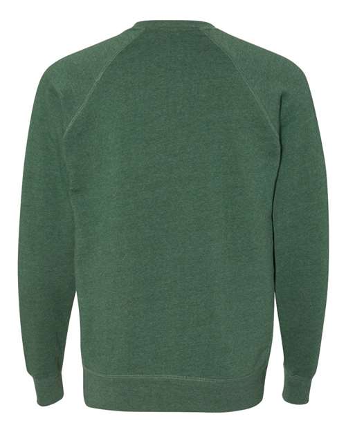 Independent Trading Co PRM30SBC Unisex Special Blend Raglan Sweatshirt - Moss - HIT a Double