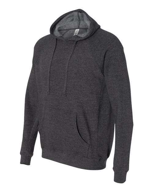 Independent Trading Co PRM33SBP Unisex Special Blend Raglan Hooded Sweatshirt - Carbon - HIT a Double