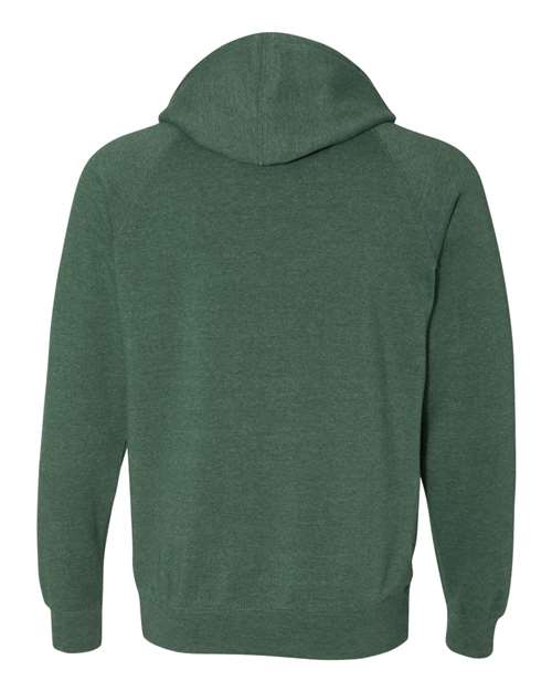 Independent Trading Co PRM33SBP Unisex Special Blend Raglan Hooded Sweatshirt - Moss - HIT a Double