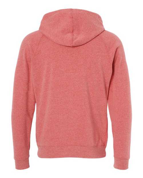 Independent Trading Co PRM33SBP Unisex Special Blend Raglan Hooded Sweatshirt - Pomegranate - HIT a Double