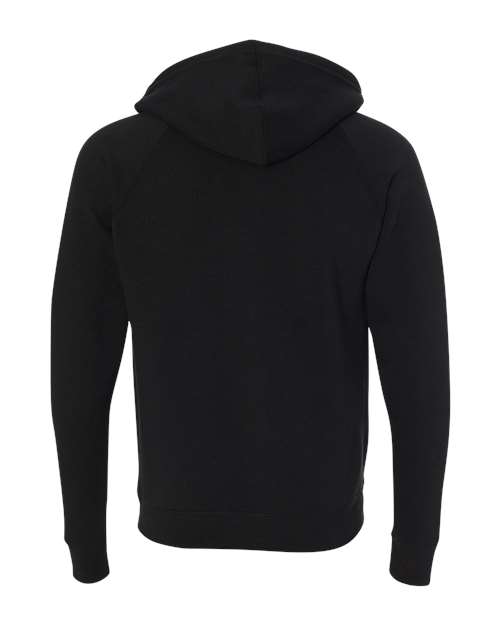 Independent Trading Co PRM33SBZ Unisex Special Blend Raglan Full-Zip Hooded Sweatshirt - Black - HIT a Double