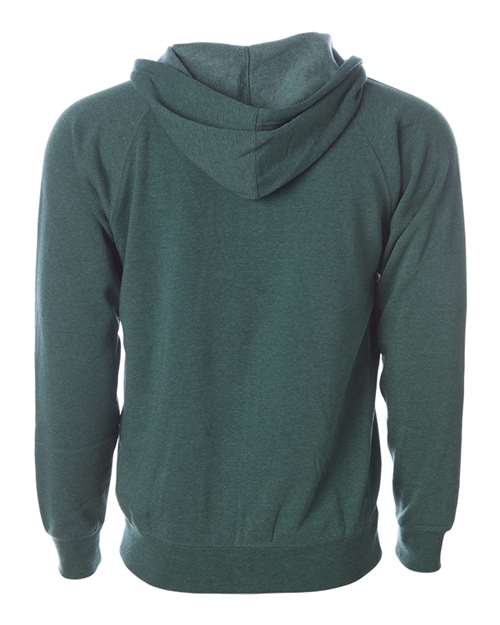 Independent Trading Co PRM33SBZ Unisex Special Blend Raglan Full-Zip Hooded Sweatshirt - Moss - HIT a Double