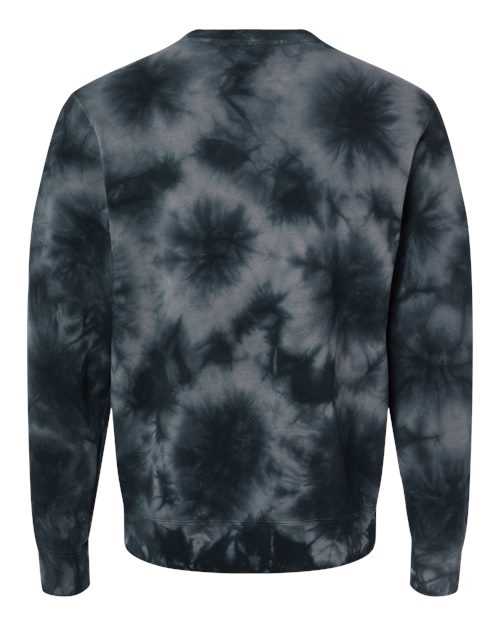 Independent Trading Co PRM3500TD Unisex Midweight Tie-Dyed Sweatshirt - Tie Dye Black - HIT a Double