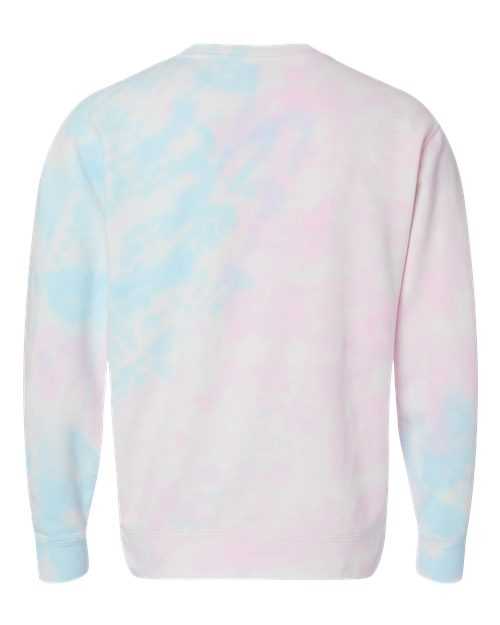 Independent Trading Co PRM3500TD Unisex Midweight Tie-Dyed Sweatshirt - Tie Dye Cotton Candy - HIT a Double