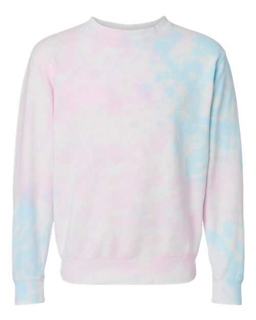 Independent Trading Co PRM3500TD Unisex Midweight Tie-Dyed Sweatshirt - Tie Dye Cotton Candy - HIT a Double
