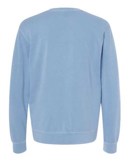 Independent Trading Co PRM3500 Unisex Midweight Pigment-Dyed Crewneck Sweatshirt - Pigment Light Blue - HIT a Double