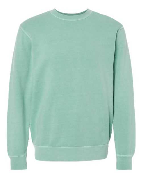 Independent Trading Co PRM3500 Unisex Midweight Pigment-Dyed Crewneck Sweatshirt - Pigment Mint - HIT a Double
