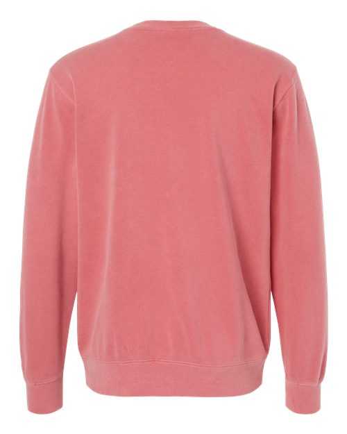 Independent Trading Co PRM3500 Unisex Midweight Pigment-Dyed Crewneck Sweatshirt - Pigment Pink - HIT a Double