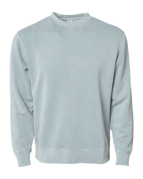 Independent Trading Co PRM3500 Unisex Midweight Pigment-Dyed Crewneck Sweatshirt - Pigment Sage - HIT a Double