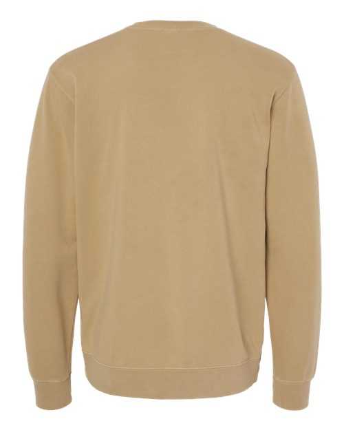 Independent Trading Co PRM3500 Unisex Midweight Pigment-Dyed Crewneck Sweatshirt - Pigment Sandstone - HIT a Double