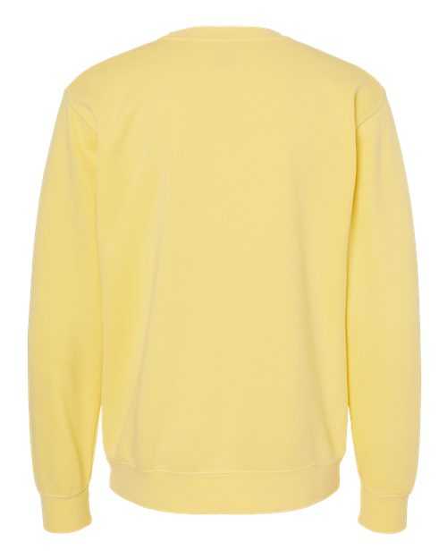 Independent Trading Co PRM3500 Unisex Midweight Pigment-Dyed Crewneck Sweatshirt - Pigment Yellow - HIT a Double