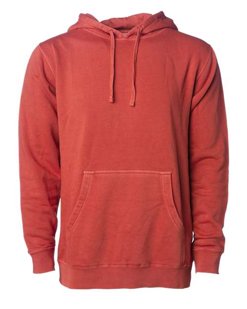 Independent Trading Co PRM4500 Unisex Midweight Pigment-Dyed Hooded Sweatshirt - Pigment Amber - HIT a Double