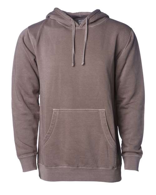 Independent Trading Co PRM4500 Unisex Midweight Pigment-Dyed Hooded Sweatshirt - Pigment Clay - HIT a Double