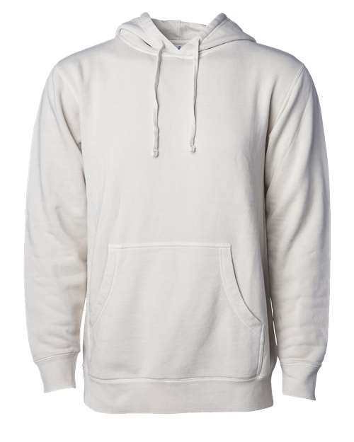 Independent Trading Co PRM4500 Unisex Midweight Pigment-Dyed Hooded Sweatshirt - Pigment Ivory - HIT a Double
