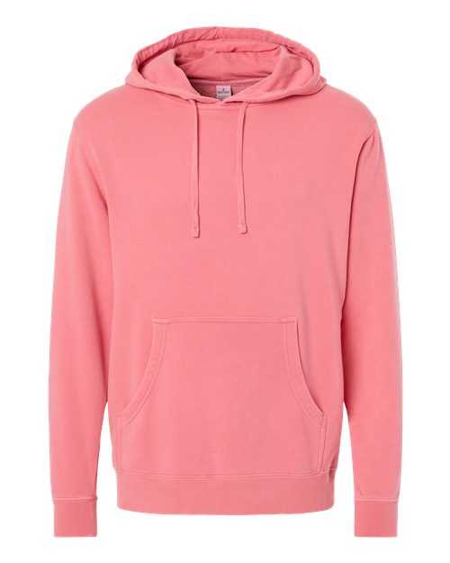 Independent Trading Co PRM4500 Unisex Midweight Pigment-Dyed Hooded Sweatshirt - Pigment Pink - HIT a Double