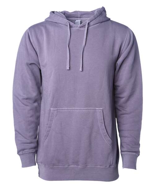 Independent Trading Co PRM4500 Unisex Midweight Pigment-Dyed Hooded Sweatshirt - Pigment Plum - HIT a Double
