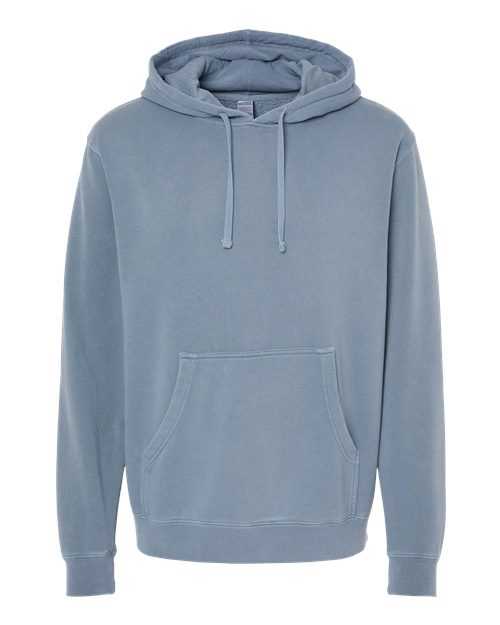Independent Trading Co PRM4500 Unisex Midweight Pigment-Dyed Hooded Sweatshirt - Pigment Slate Blue - HIT a Double