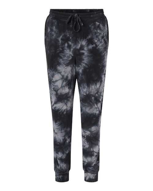 Independent Trading Co PRM50PTTD Tie-Dyed Fleece Pants - Tie Dye Black - HIT a Double