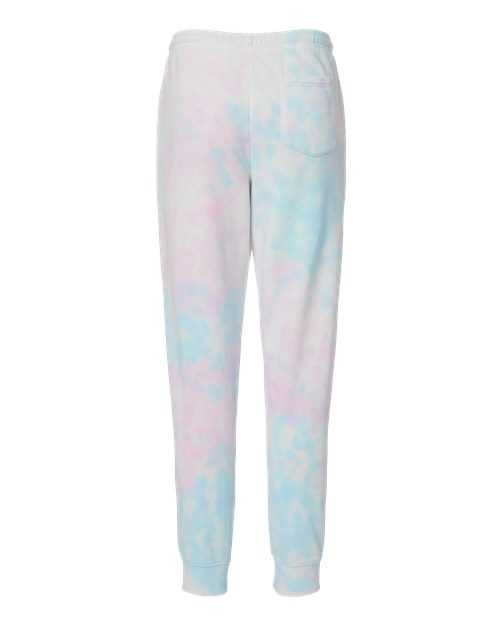 Independent Trading Co PRM50PTTD Tie-Dyed Fleece Pants - Tie Dye Cotton Candy - HIT a Double