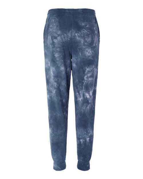 Independent Trading Co PRM50PTTD Tie-Dyed Fleece Pants - Tie Dye Navy - HIT a Double