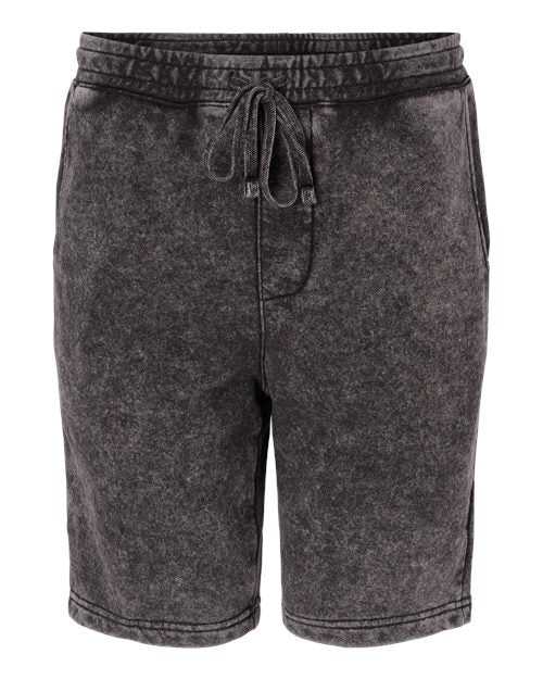 Independent Trading Co PRM50STMW Mineral Wash Fleece Shorts - Black - HIT a Double