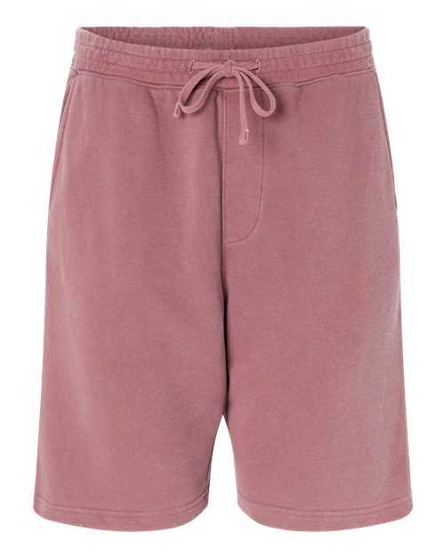 Independent Trading Co PRM50STPD Pigment-Dyed Fleece Shorts - Pigment Maroon - HIT a Double