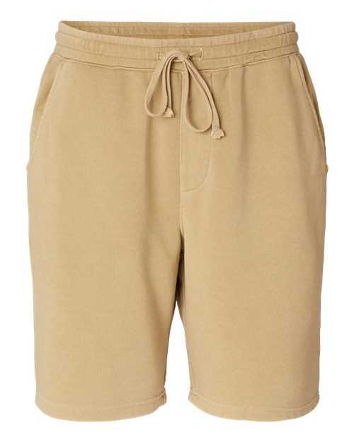 Independent Trading Co PRM50STPD Pigment-Dyed Fleece Shorts - Pigment Sandstone - HIT a Double