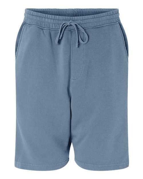 Independent Trading Co PRM50STPD Pigment-Dyed Fleece Shorts - Pigment Slate Blue - HIT a Double