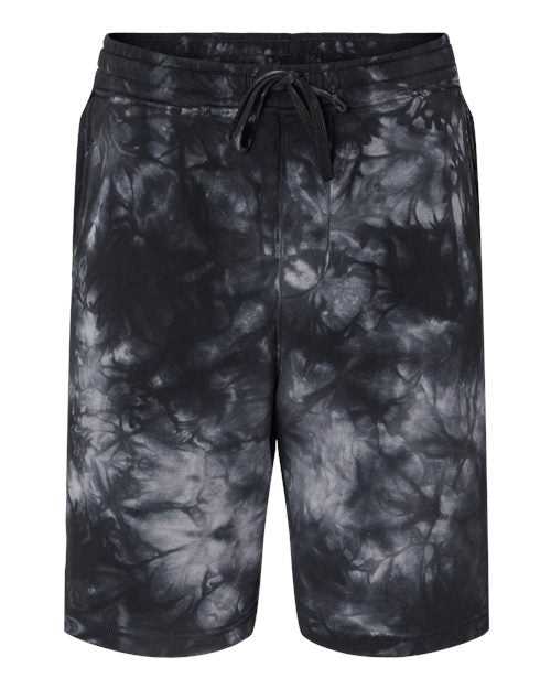 Independent Trading Co PRM50STTD Tie-Dyed Fleece Shorts - Tie Dye Black - HIT a Double