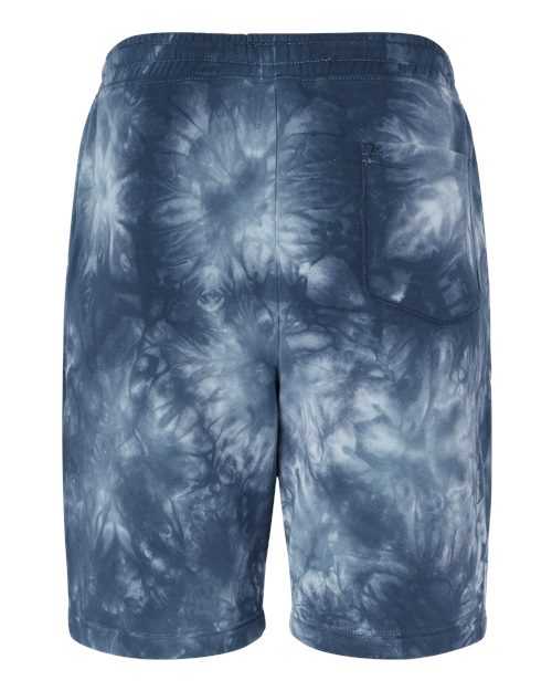 Independent Trading Co PRM50STTD Tie-Dyed Fleece Shorts - Tie Dye Navy - HIT a Double