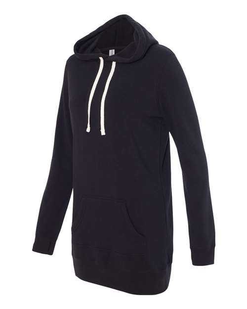 Independent Trading Co PRM65DRS Womens Special Blend Hooded Sweatshirt Dress - Black - HIT a Double