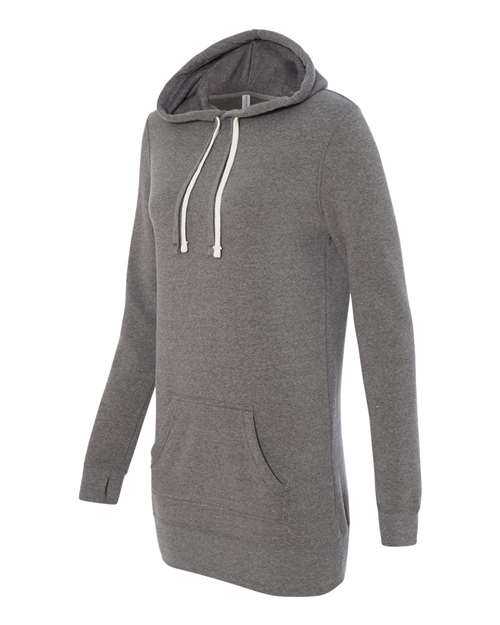 Independent Trading Co PRM65DRS Womens Special Blend Hooded Sweatshirt Dress - Nickel - HIT a Double