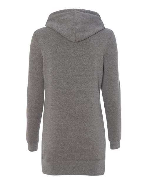 Independent Trading Co PRM65DRS Womens Special Blend Hooded Sweatshirt Dress - Nickel - HIT a Double