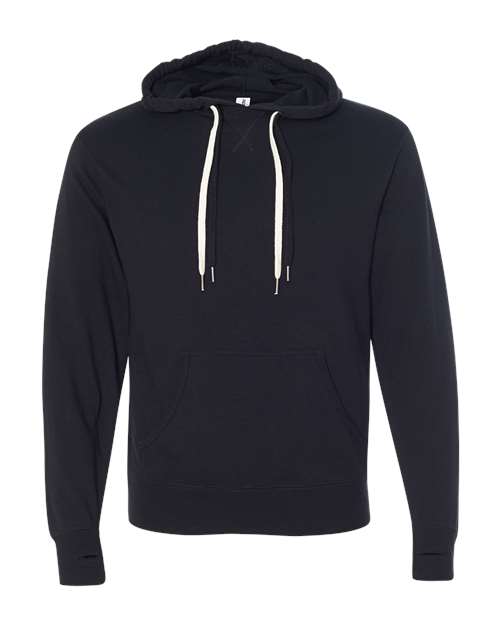 Independent Trading Co PRM90HT Unisex Midweight French Terry Hooded Sweatshirt - Black - HIT a Double