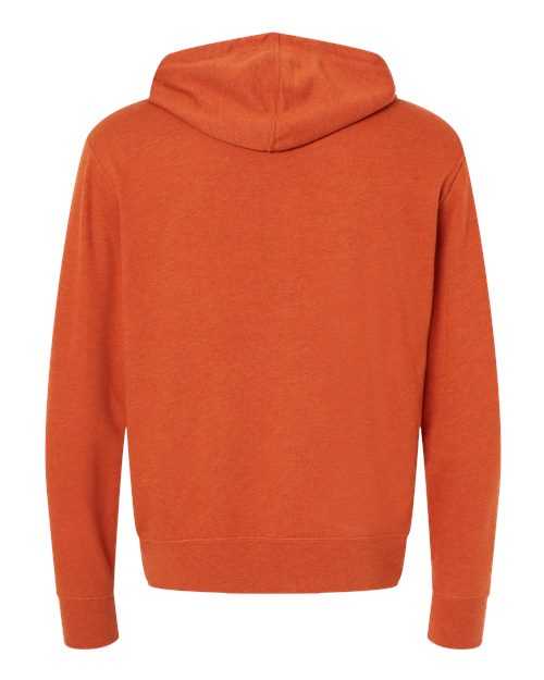 Independent Trading Co PRM90HT Unisex Midweight French Terry Hooded Sweatshirt - Burnt Orange Heather - HIT a Double
