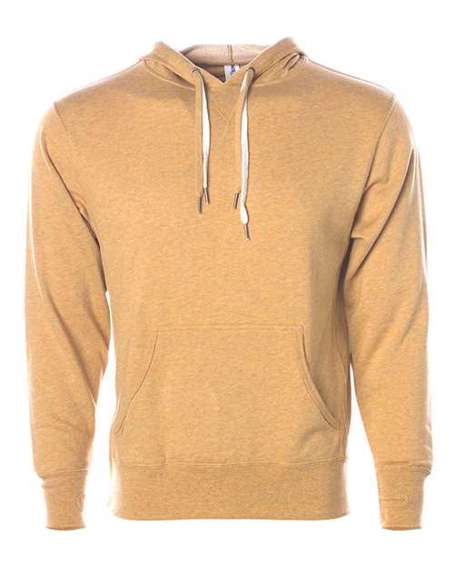 Independent Trading Co PRM90HT Unisex Midweight French Terry Hooded Sweatshirt - Golden Wheat Heather - HIT a Double