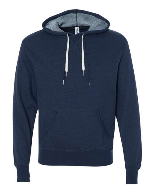 Independent Trading Co PRM90HT Unisex Midweight French Terry Hooded Sweatshirt - Navy Heather - HIT a Double