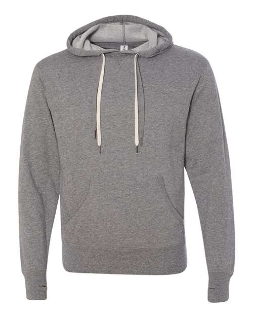 Independent Trading Co PRM90HT Unisex Midweight French Terry Hooded Sweatshirt - Salt &amp; Pepper - HIT a Double