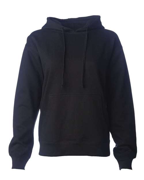 Independent Trading Co SS008 Women's Midweight Hooded Sweatshirt - Black - HIT a Double