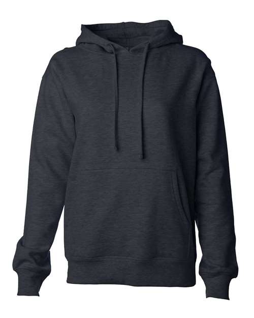 Independent Trading Co SS008 Women's Midweight Hooded Sweatshirt - Charcoal Heather - HIT a Double