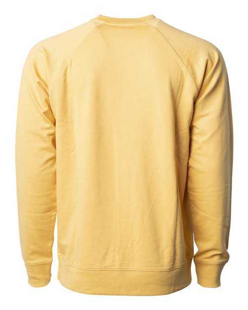 Independent Trading Co SS1000C Icon Unisex Lightweight Loopback Terry Crewneck Sweatshirt - Harvest Gold - HIT a Double