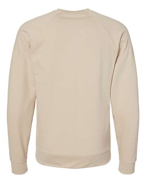 Independent Trading Co SS1000C Icon Unisex Lightweight Loopback Terry Crewneck Sweatshirt - Sand - HIT a Double