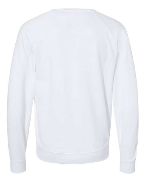 Independent Trading Co SS1000C Icon Unisex Lightweight Loopback Terry Crewneck Sweatshirt - White - HIT a Double