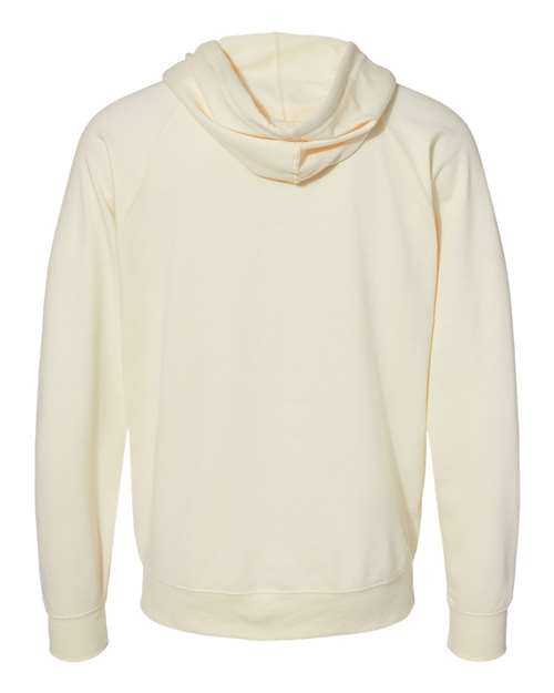 Independent Trading Co SS1000Z Icon Unisex Lightweight Loopback Terry Full-Zip Hooded Sweatshirt - Bone - HIT a Double