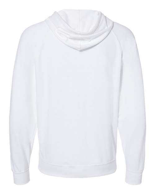 Independent Trading Co SS1000Z Icon Unisex Lightweight Loopback Terry Full-Zip Hooded Sweatshirt - White - HIT a Double